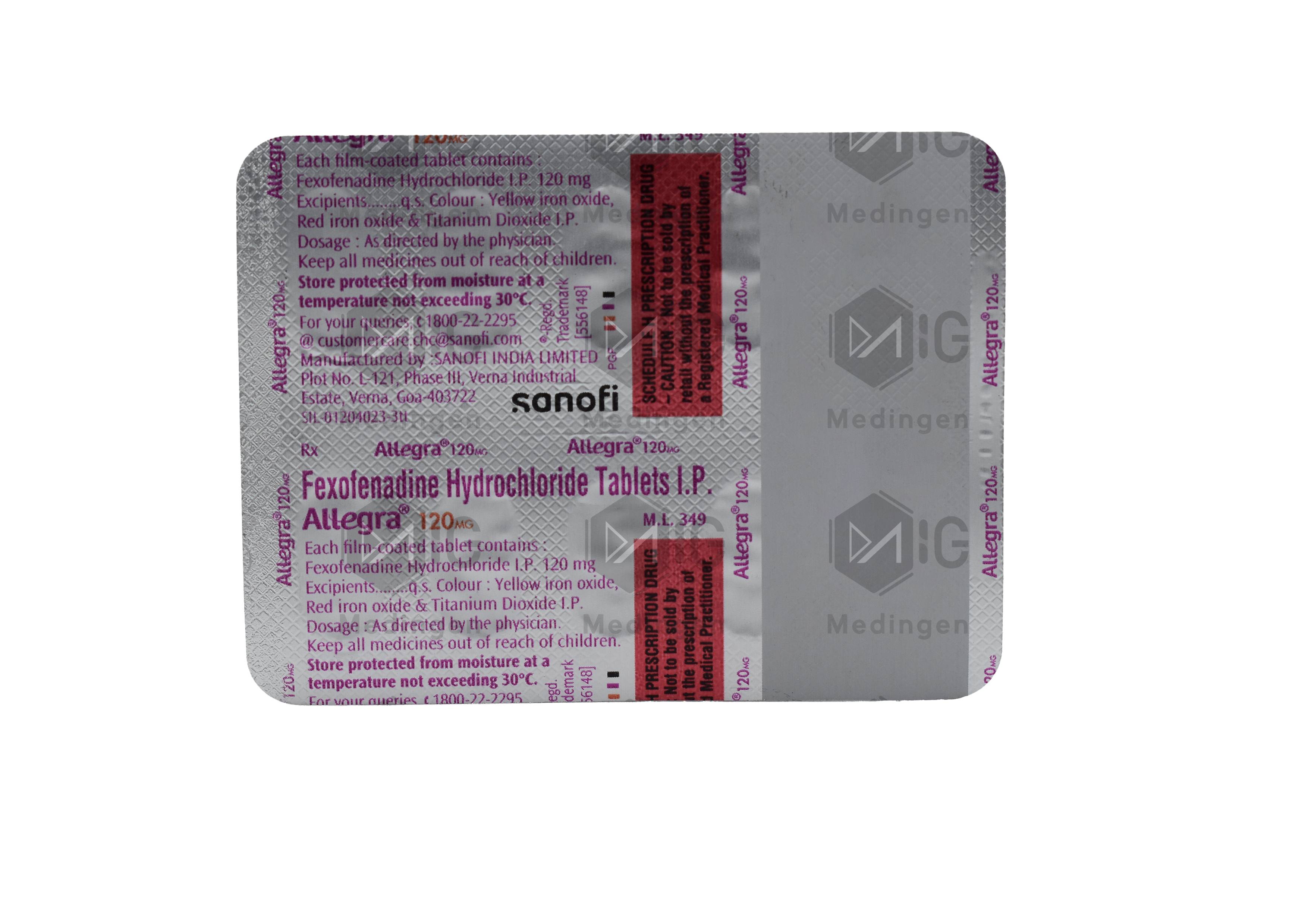 ALLEGRA 120MG